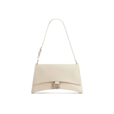 BALENCIAGA WOMEN'S CRUSH BAG IN SMALL WHITE 7657342AAR29224 (24.8*14.9*8.8cm)